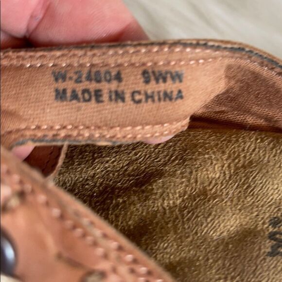 Walking Cradles Tan Leather Mules Wide Width‎ Sz 9 - Picture 5 of 6